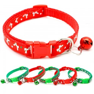 Hot Sale Natal adjustable Pet Collars Jeung Bell