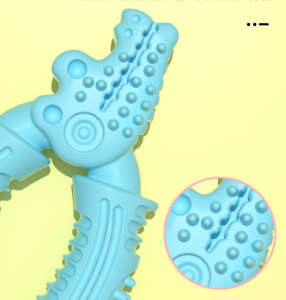 Издржлив TPR Alligator Vice Shape Foreth Clean Stick Играчка за џвакање за кучиња