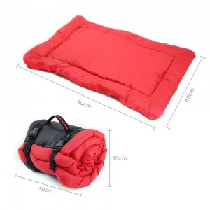 Outdoor Waterproof Travel Foldable Roll Up Dog Mat Beds