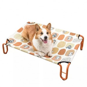 Dvignjena nepremočljiva dvignjena pasja postelja za kampiranje na prostem