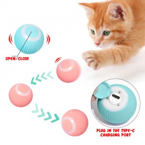 Awtomatikong Rolling Smart Training Self-moving Kitten Toy Ball