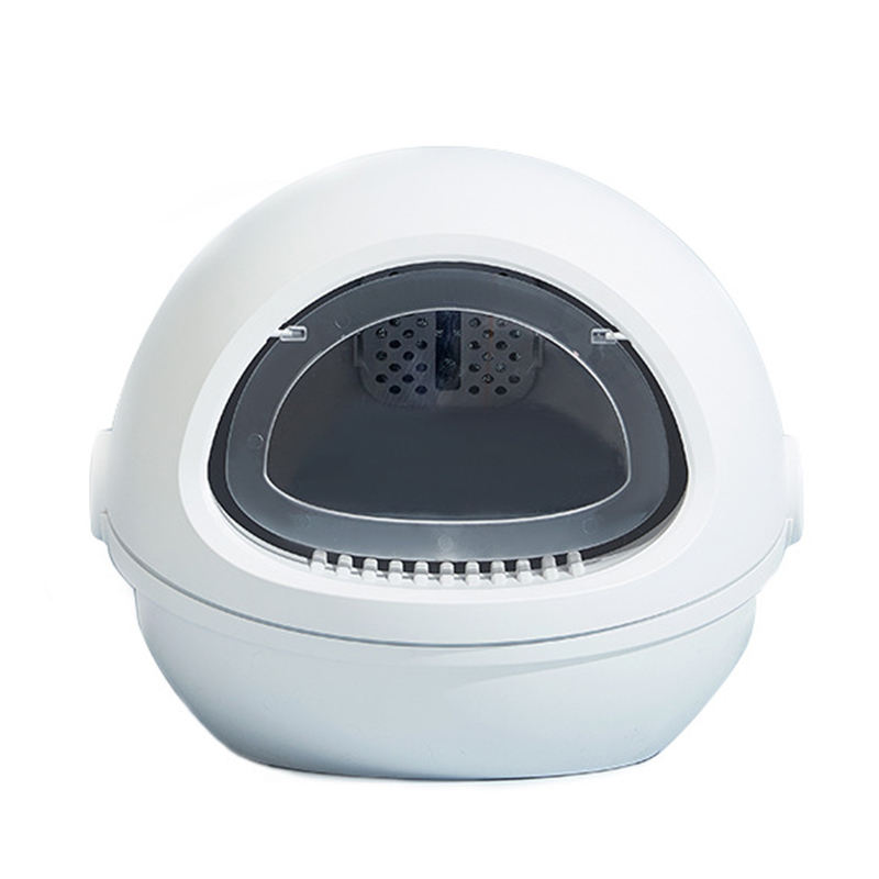 Fully Enclosed Space Capsule Cat Litter Box Toilet Featured Image