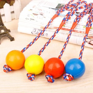 Hot Selling Natural Rubber Dog Squeaky Chew Toy Ball