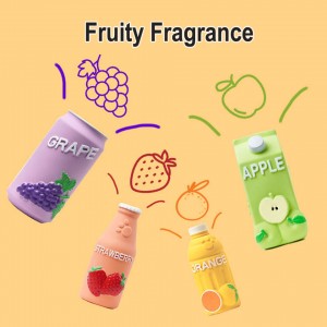 Top Sell Latex Orange Fruit Juice Bottle Shape Dog Toy