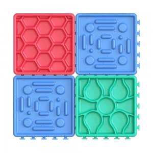 Silicone Removable Dog Licking Tray Slow Feeder Bowl