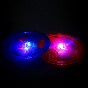Giochi notturni all'aperto Cane morbido che illumina il giocattolo del disco volante a LED
