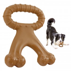Нейлоновая форма кости, чистка зубов, интерактивная игрушка-зубная щетка для собак