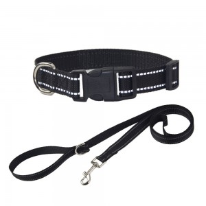 High quality durable adjustable dog nylon rope leash set