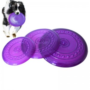 I-Wholesale TPR Soft Bite Resistant Outdoor Training Dog Flying Discs