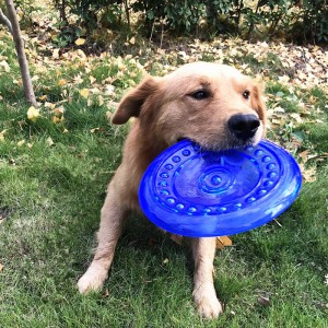 Wholesale TPR Soft Bite Resistant Outdoor Training Dog Flying Discs