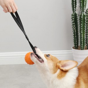 Резиновый мячик с веревкой, игрушка для дрессировки собак для агрессивных собак