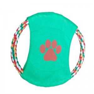 Upgrade Version Cotton Rope Dog Flying Discs Anti Bite Chew Toy