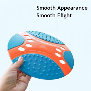 Soft TPR Flying Discs Interactive Resistance Bite Dog Chew Toys