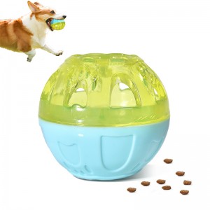 2023 Elikagaien banatzaile berria Leakage Treat Ball Dog Squeaky Toy