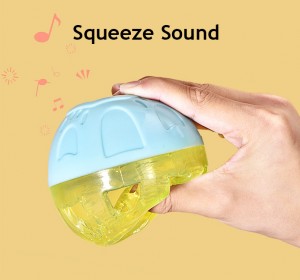 2023 ການຮົ່ວໄຫຼຂອງເຄື່ອງແຈກຈ່າຍອາຫານປິ່ນປົວລູກຫມາ Squeaky Toy