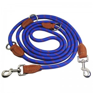 Maaaring iurong Double Hook Rope Dog Walking Leash