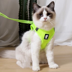Grosir Breathable Mesh Reflektif Strip Pet Harnesses