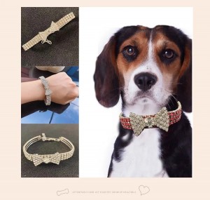 Luxus Rhinestone Crystal Dog Collar