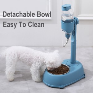 No Drip Adjustable Automatic Pets Daily Feeding Bowl
