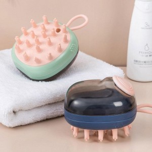 Spazzola per doccia per animali domestici distributore di shampoo morbido e confortevole