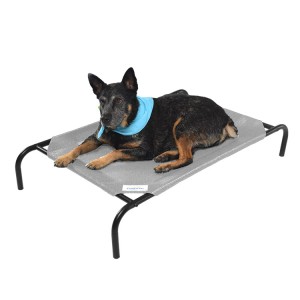 Venda quente de resfriamento de verão portátil cama elevada para cães ao ar livre