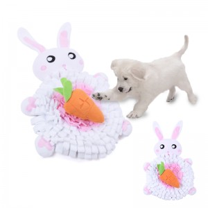 Sebopeho sa Rabbit se Customized Polar Fleece Dog Sniffing Mat
