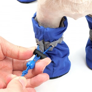 4 шт./компл. водонепроницаемая противоскользящая зимняя обувь для собак