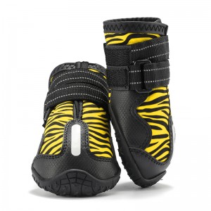 Nové vodeodolné reflexné topánky pre psov so vzorom Zebra