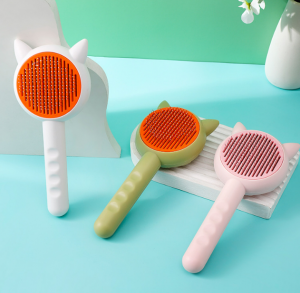 Self Cleaning Cat Grooming Brush for Short Long Hair Cats