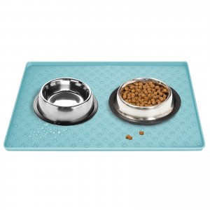 Tappetino per alimentazione per animali domestici in silicone antiscivolo per cani e gatti
