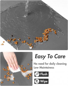 Custom Silicone Waterproof Non-Slip Pet Food Mat
