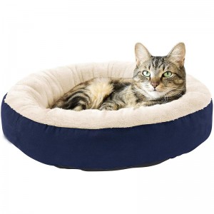 Skräddarsydd mjuk och bekväm Ultrarunda Cat Donut Sängkudde