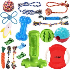 18 Pack Dog Chew Toys Kit para sa Puppy