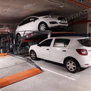 Two level Low Ceiling Garage Tilt Car Parking Lift