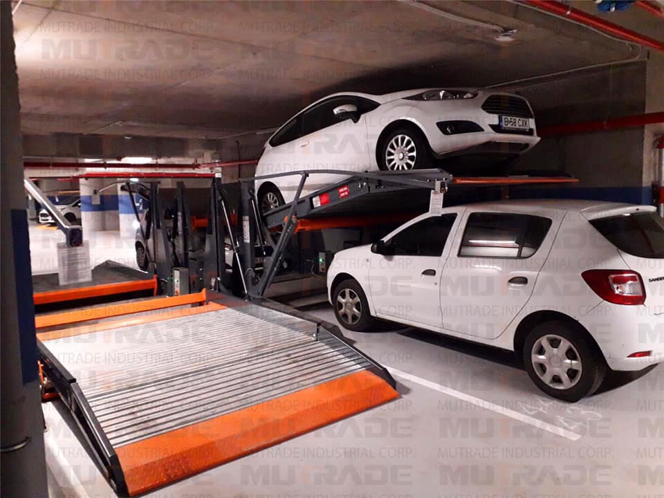 Are tilting parking lifts safe and can a car fall off a tilt double stacker?