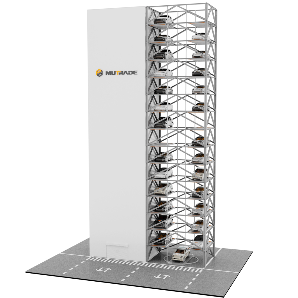 ATP Mutrade tower parking system automated parking robotic system multilevet 10 11 12 13 14 15 16 17 18 19 20 21 22 23 24 25 35 30 floor parking system multilevel parking