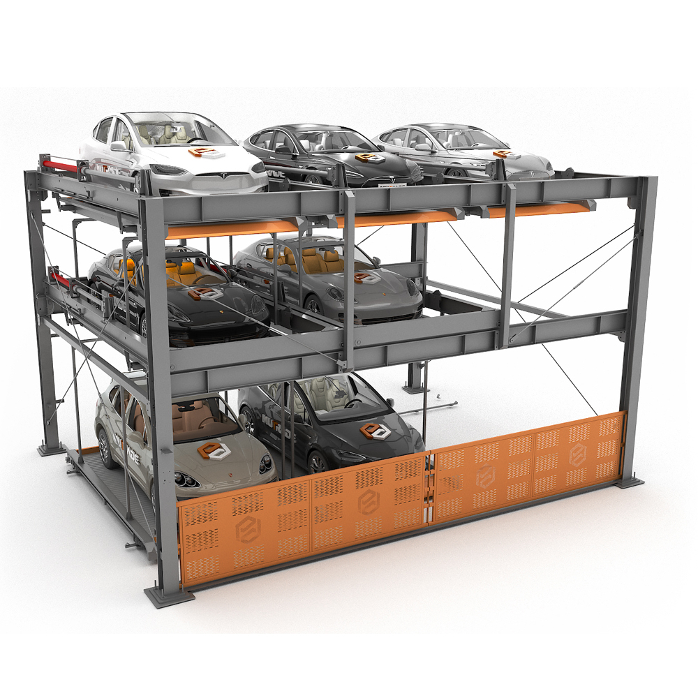 3 Verdieping Hidrouliese Smart Car Parking Legkaart Parkeerstelsel