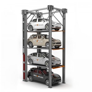Professional China Vertical Storage Lift - Hydraulic 4 Car Storage Parking Lift Quad Stacker – Mutrade