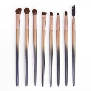 OEM Factory Customized 8pcs Synthetic Gradient Beautiful Makeup Brush Set Professional Makeup Brush Eye Brush