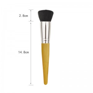 factory Outlets for Nylon Hair Brush - Customized Cruelty free Flat Foundation Brush kit – MyColor