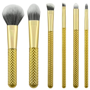 Customized gold handle makeup brushes...