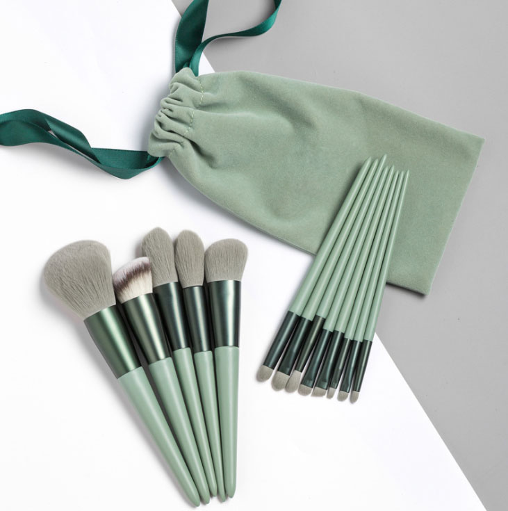 Cosmetics Tools Details Brush Powder Brush Flat Brush Angled Brush