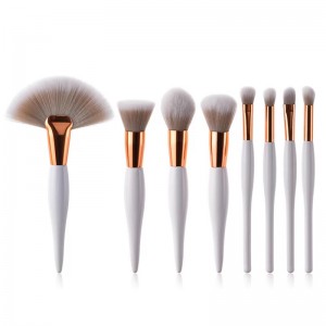 Pearl White Makeup Brushes Set Beauty...