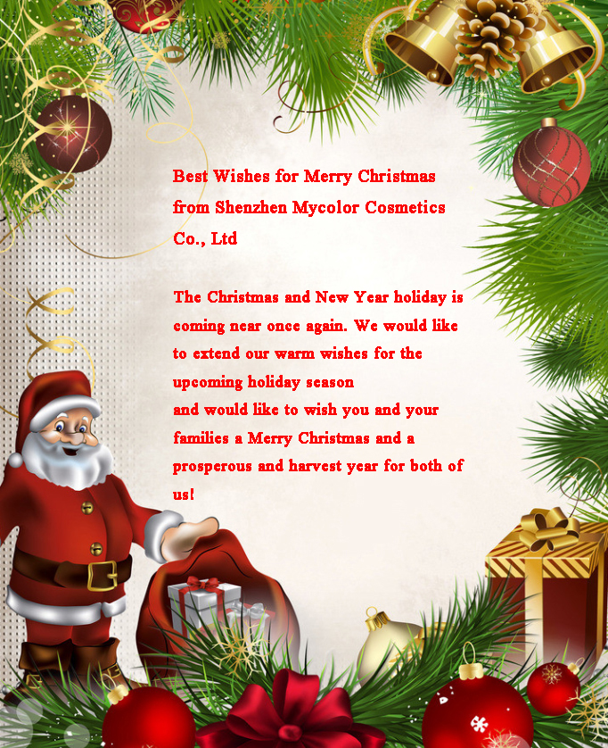 Merry Christmas from Shenzhen MyColor Cosmetics Co.,Ltd