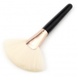 High Quality OEM Individual Customize Synthetic Hair Fan Brush Makeup Brush