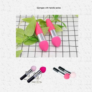OEM/ODM Supplier Makeup Brush Travel - OEM makeup sponges with handle – MyColor