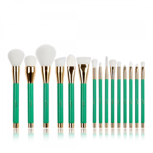 2017 High quality Petal Foundation Brush - High quality premium green makeup brushes set – MyColor