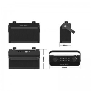 Mylinking™ Portable DRM/AM/FM Radio Bluetooth USB/TF Player