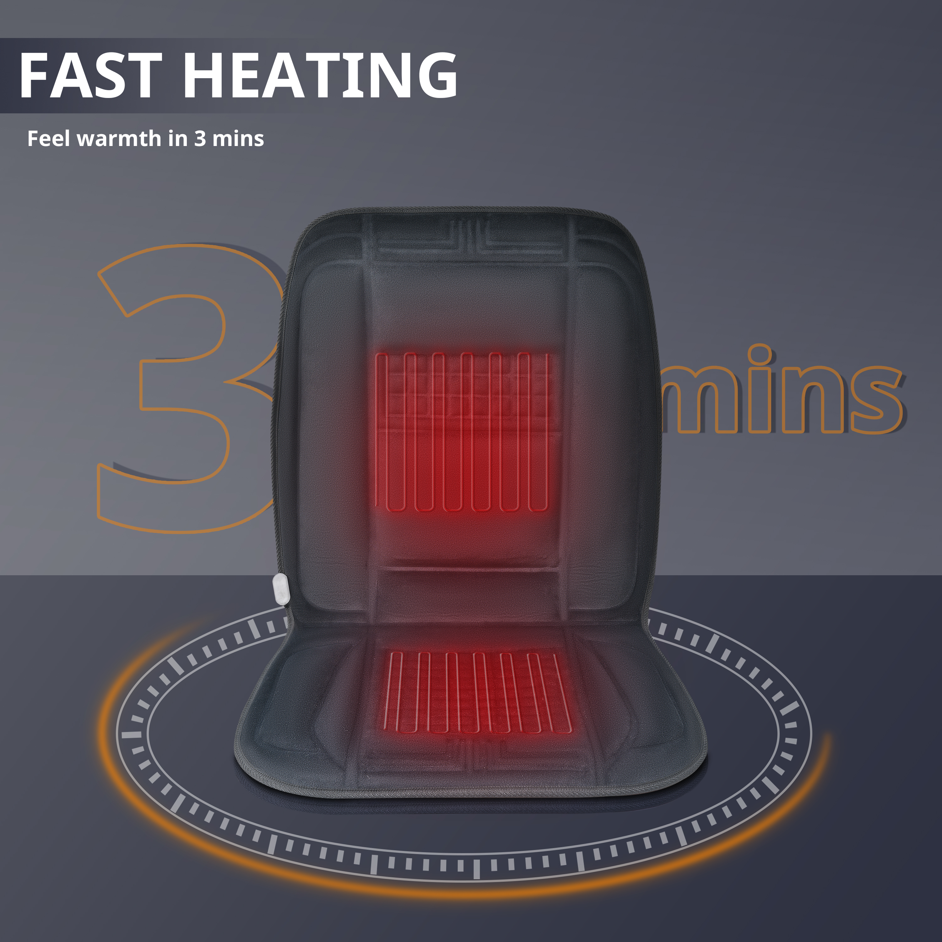 Heated Seat Cover with Fast Heating for Back in Winter