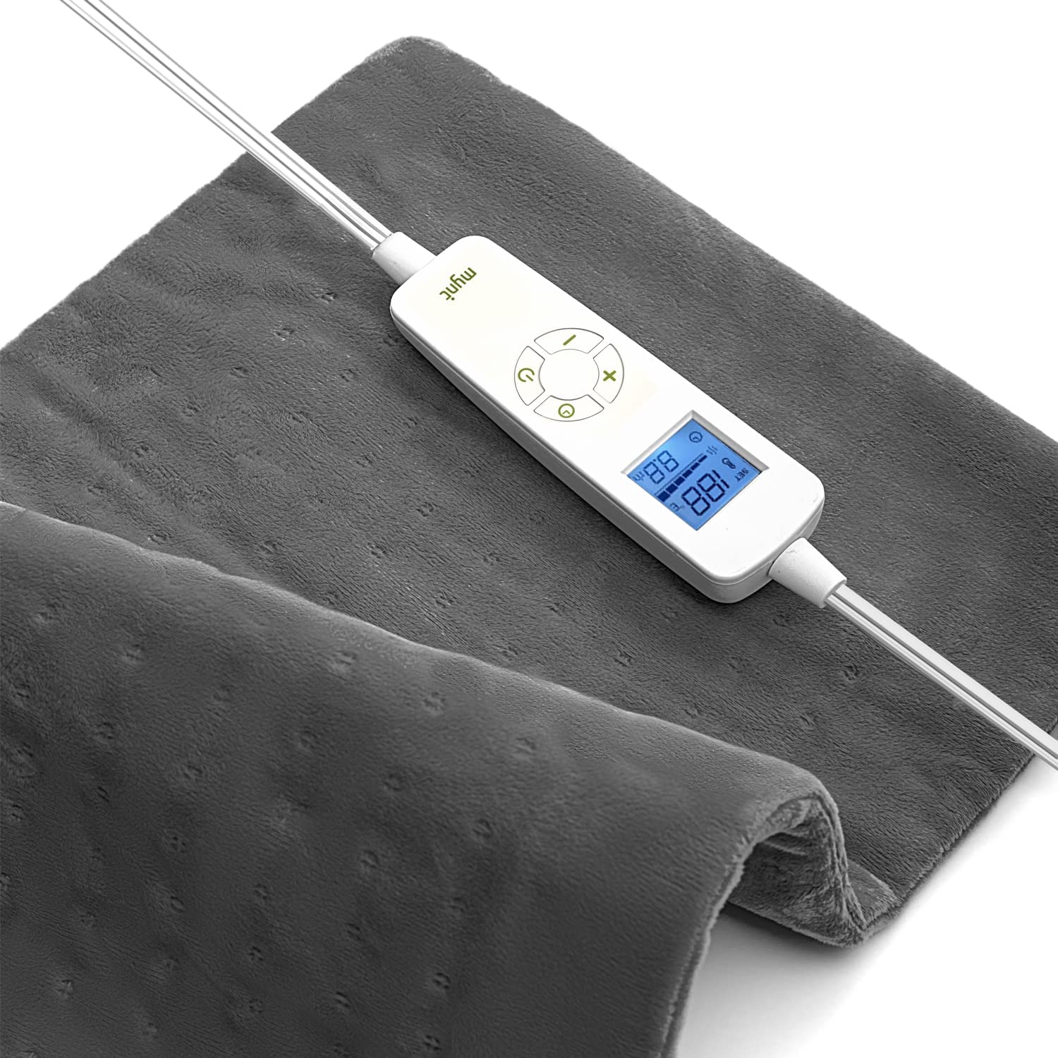 MYNT Heating Pad with Removable Hand Controller and Washable Soft M...